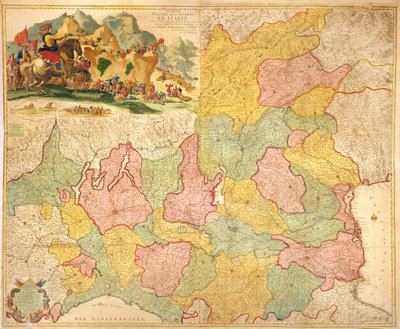 The Theatre of War in Italy by Pierre Mortier